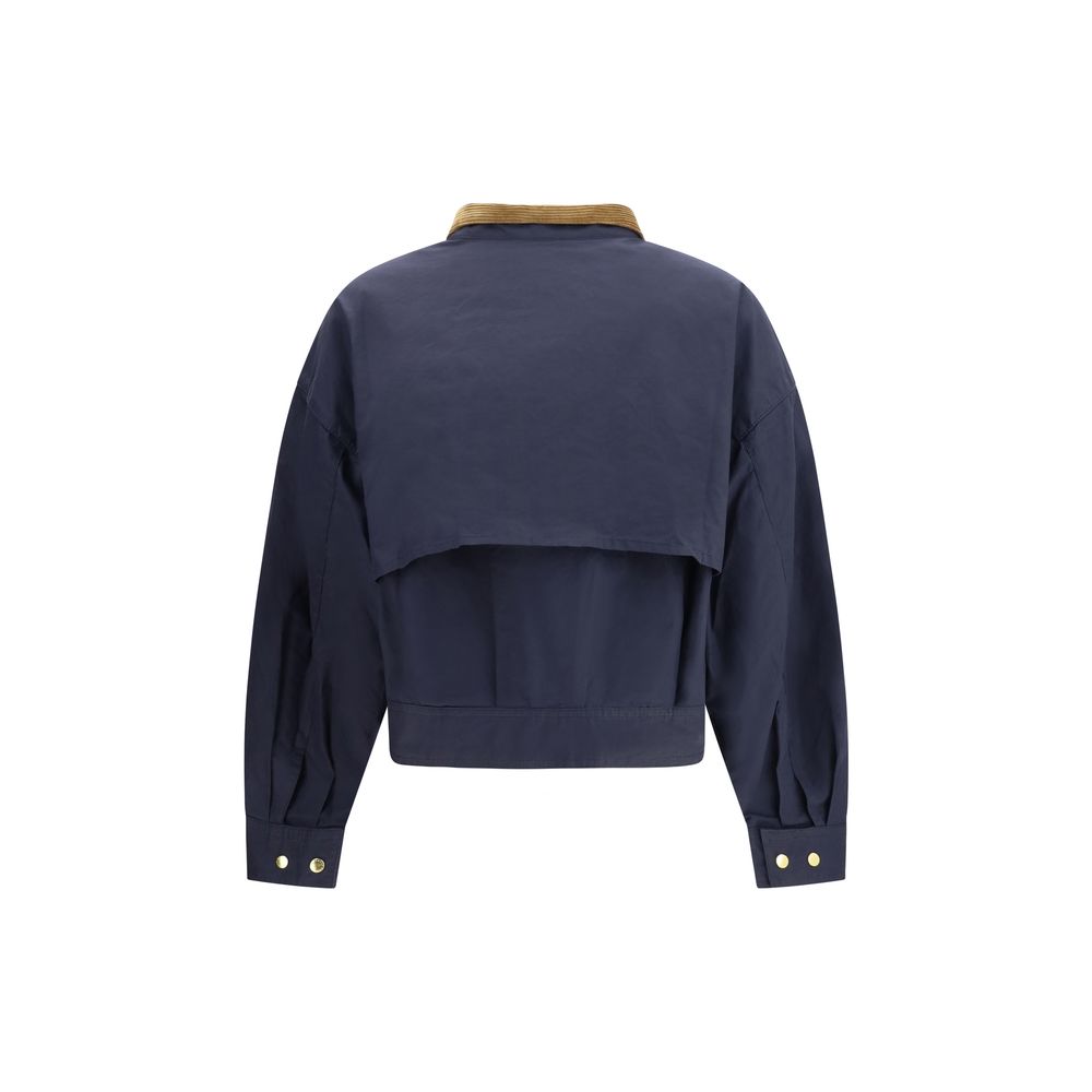 Barbour Blue Cotton Shell Jacket - ClickThatClicks 