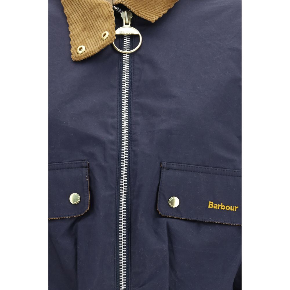 Barbour Blue Cotton Shell Jacket - ClickThatClicks 