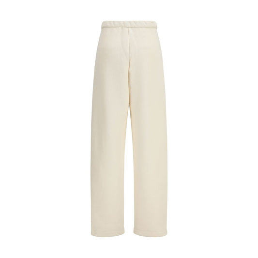 Max Mara Pure Beige Cotton Casual Pants