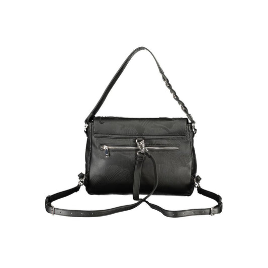 Desigual Black Polyurethane Women Backpack - ClickThatClicks 
