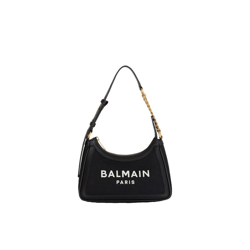 Balmain Black Cotton Shoulder Bag - ClickThatClicks 
