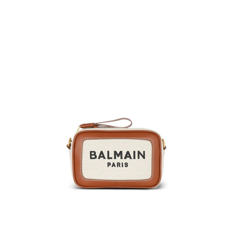 Balmain Brown Cotton Crossbody Bag - ClickThatClicks 