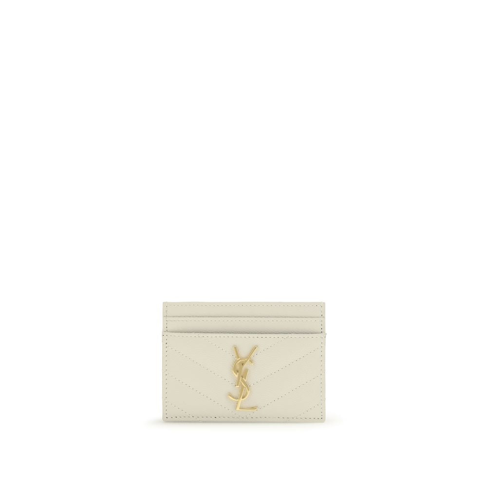 Saint Laurent Beige Calf Leather Bos Taurus Wallet - ClickThatClicks 