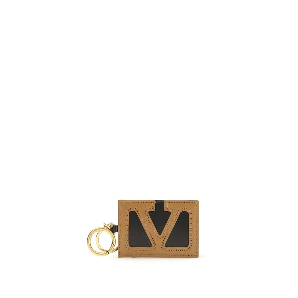 Valentino Garavani Multicolor Calf Leather Bos Taurus Keychain - ClickThatClicks 