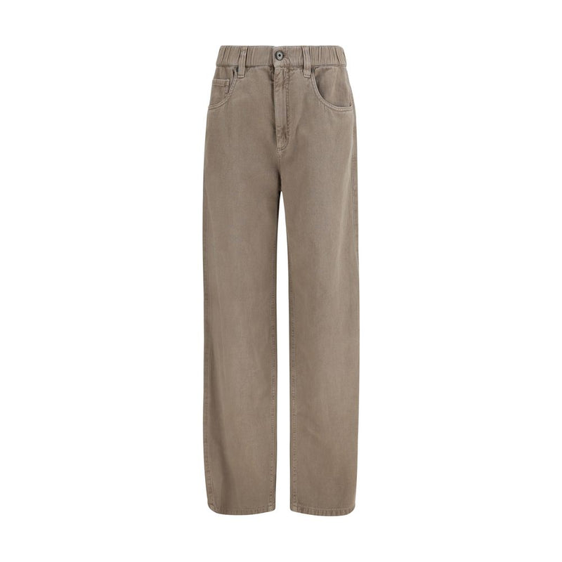 Brunello Cucinelli Beige Cotton Jeans Denim - ClickThatClicks 