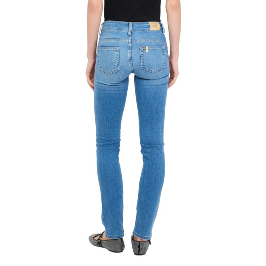 Liu Jo Light Blue Cotton Skinny Jeans - ClickThatClicks 