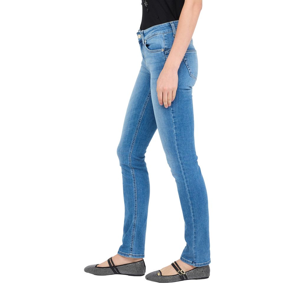 Liu Jo Light Blue Cotton Skinny Jeans - ClickThatClicks 