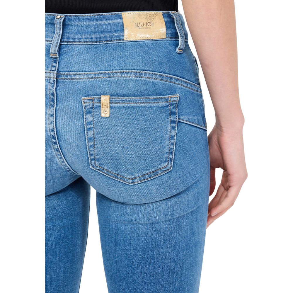Liu Jo Light Blue Cotton Skinny Jeans - ClickThatClicks 