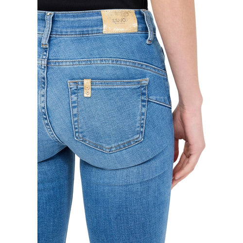 Liu Jo Light Blue Cotton Skinny Jeans - ClickThatClicks 