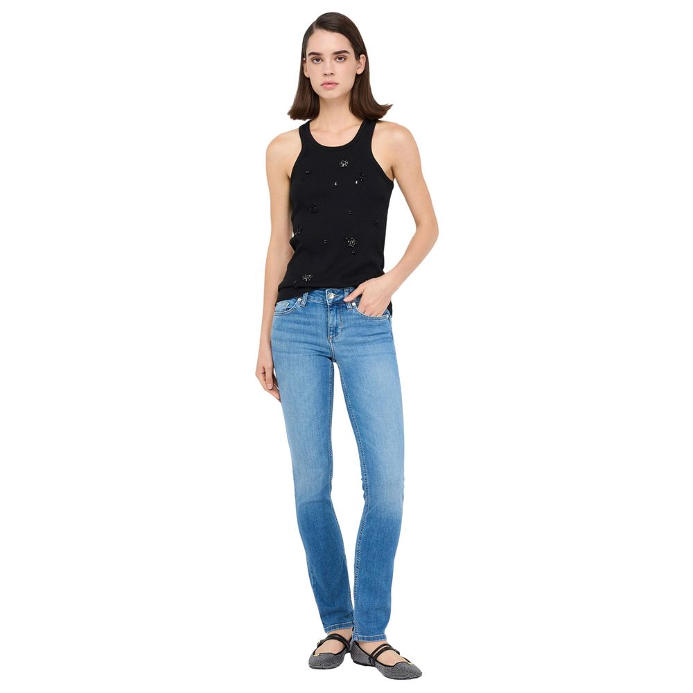 Liu Jo Light Blue Cotton Skinny Jeans - ClickThatClicks 