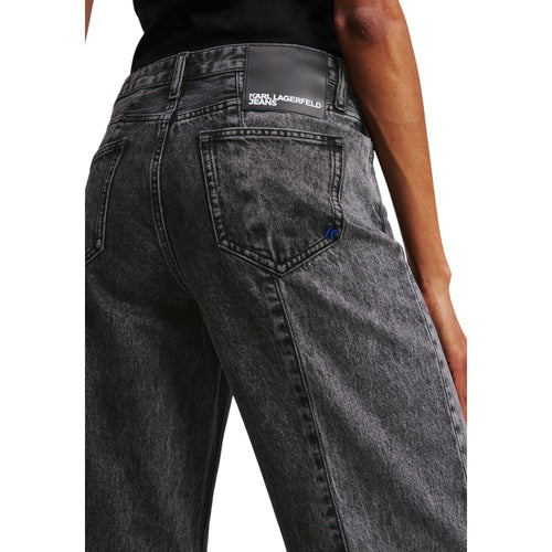Karl Lagerfeld Black Cotton Relaxed Fit Jeans - ClickThatClicks 
