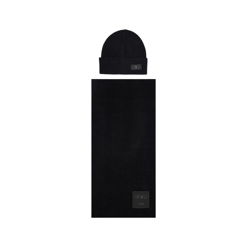 Liu Jo Black Polyester Beanie - ClickThatClicks 
