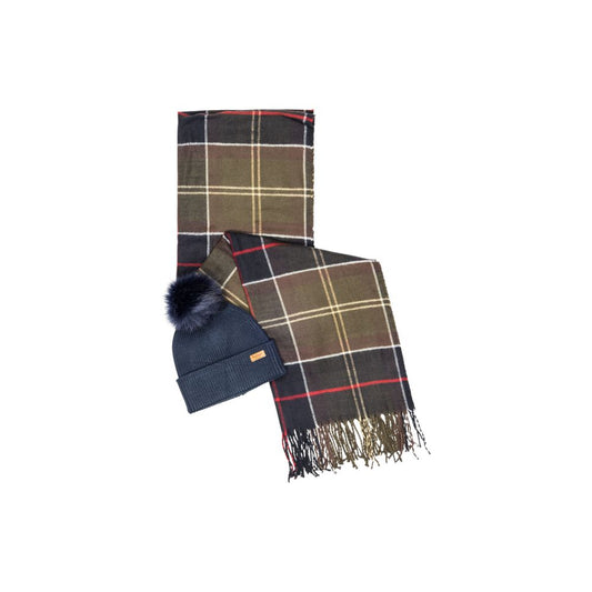 Barbour Blue Viscose Beanie - ClickThatClicks 