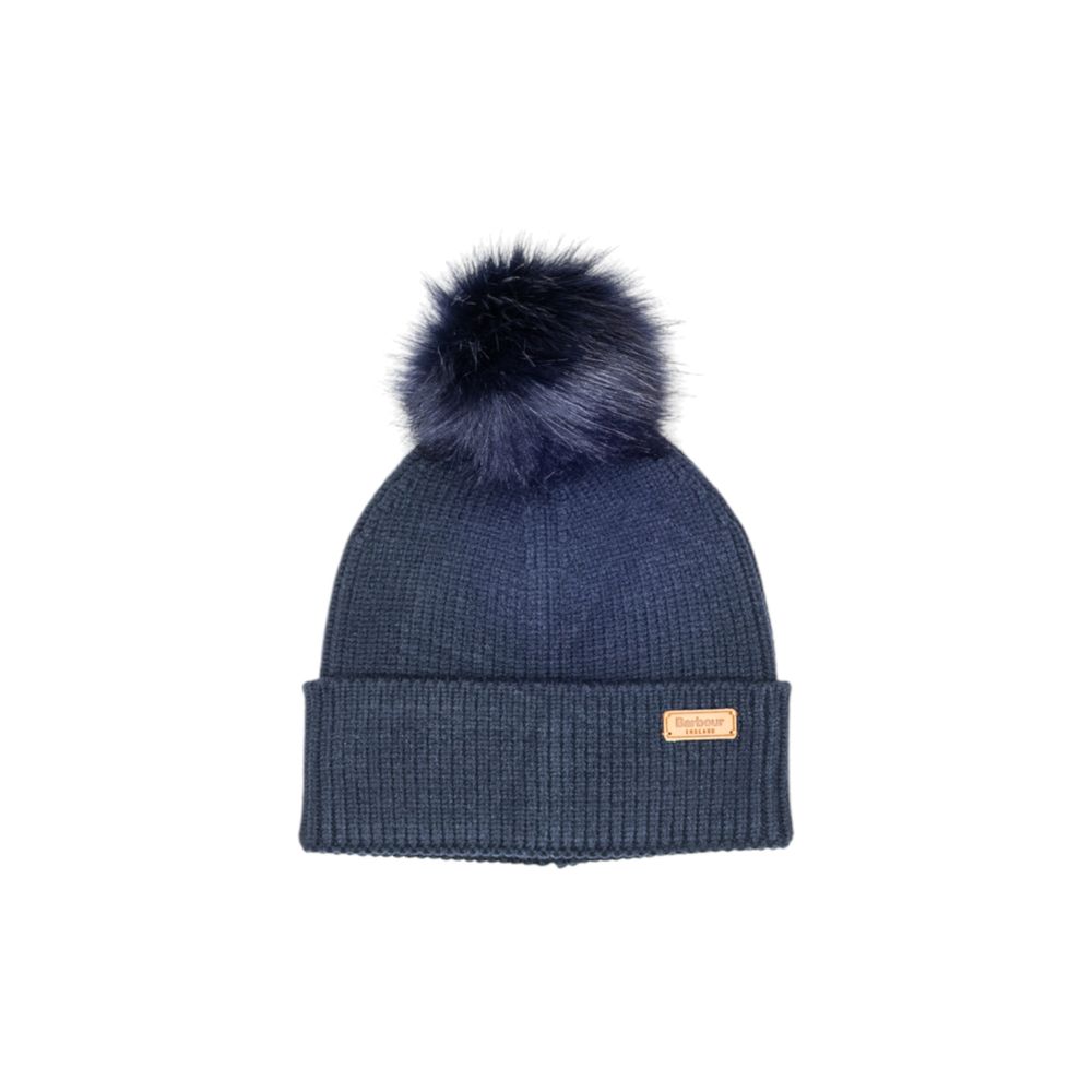 Barbour Blue Viscose Beanie - ClickThatClicks 