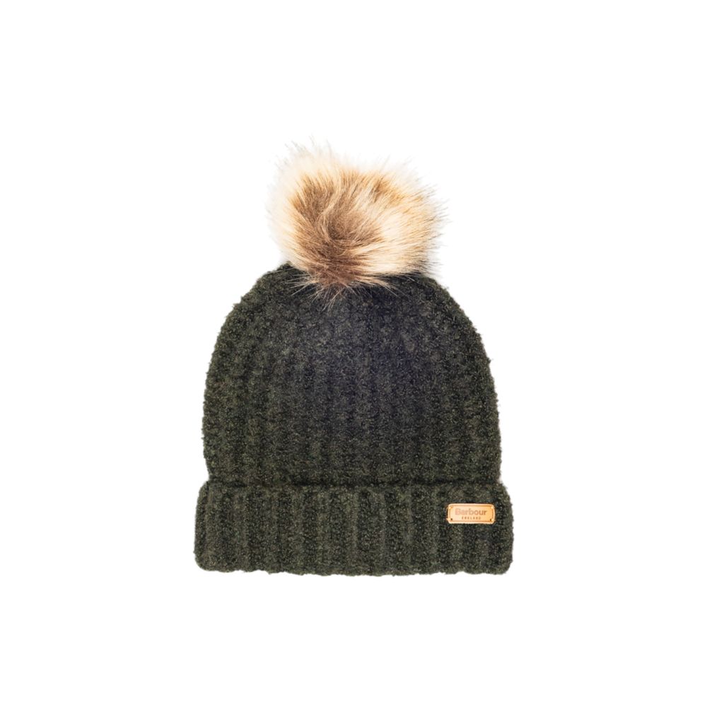 Barbour Green Polyester Beanie - ClickThatClicks 