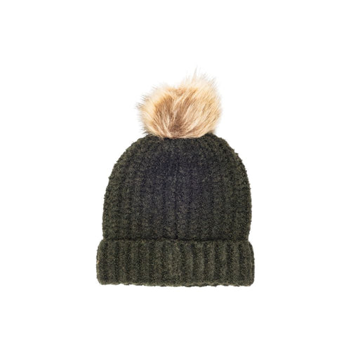 Barbour Green Polyester Beanie - ClickThatClicks 