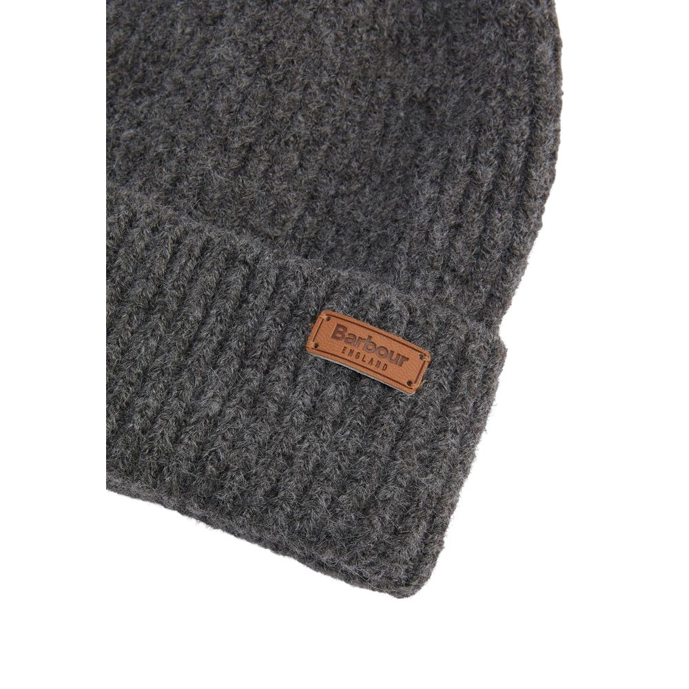Barbour Gray Polyester Beanie - ClickThatClicks 