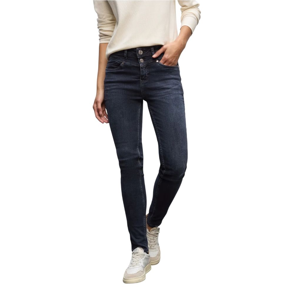 Street One Blue Cotton Skinny Jeans - ClickThatClicks 