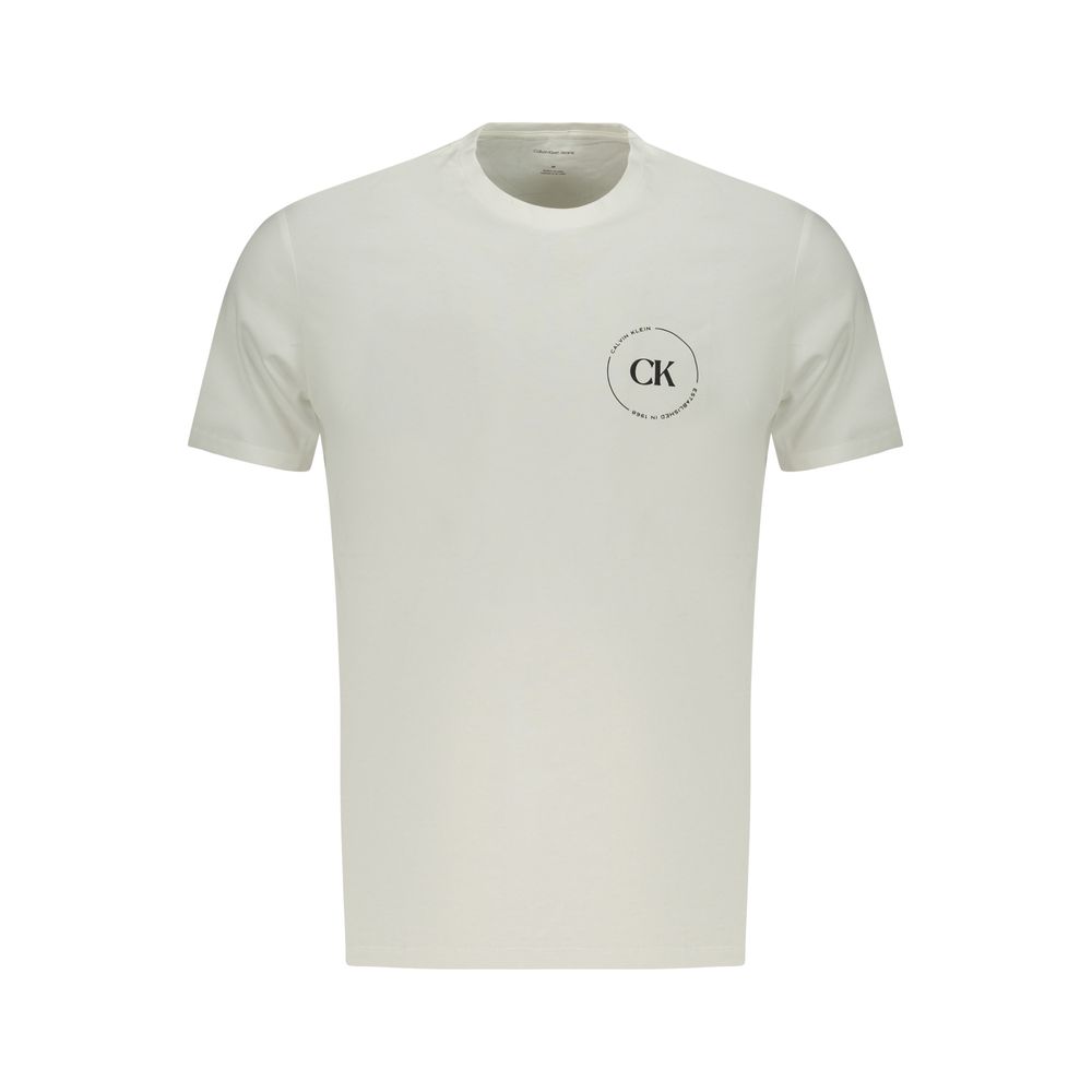 Calvin Klein Bianco Cotton Men T-Shirt - ClickThatClicks 