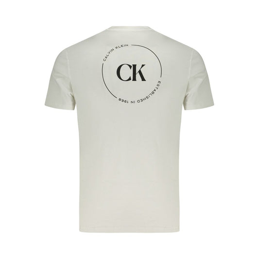 Calvin Klein Bianco Cotton Men T-Shirt - ClickThatClicks 