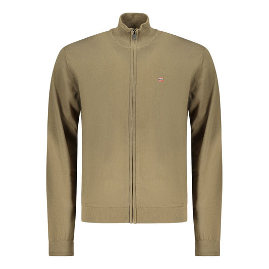 Napapijri Verde Cotton Men Cardigan - ClickThatClicks 