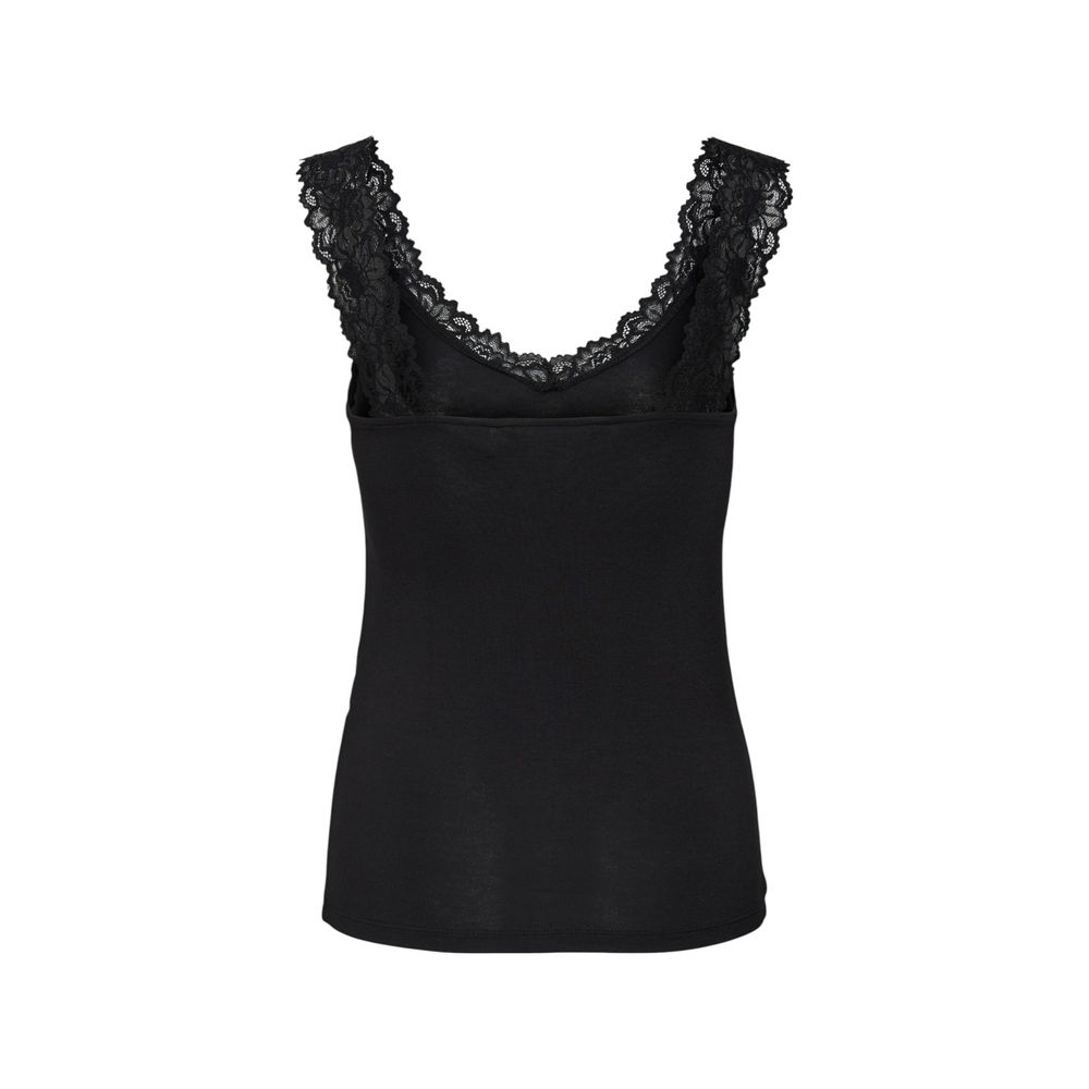 Vero Moda Black Viscose Tank Tops - ClickThatClicks 