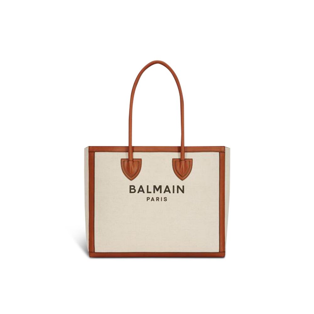 Balmain Beige Cotton Tote Bag - ClickThatClicks 