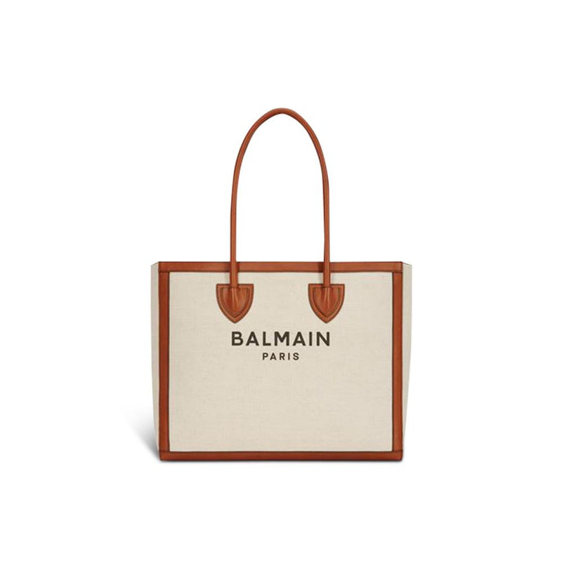 Balmain Beige Cotton Tote Bag - ClickThatClicks 