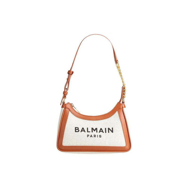 Balmain Brown Cotton Shoulder Bag - ClickThatClicks 