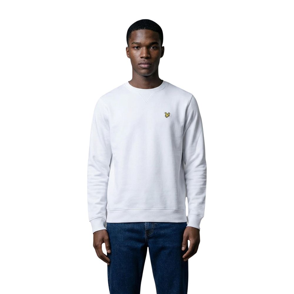 Lyle & Scott White Cotton Sweatshirt - ClickThatClicks 