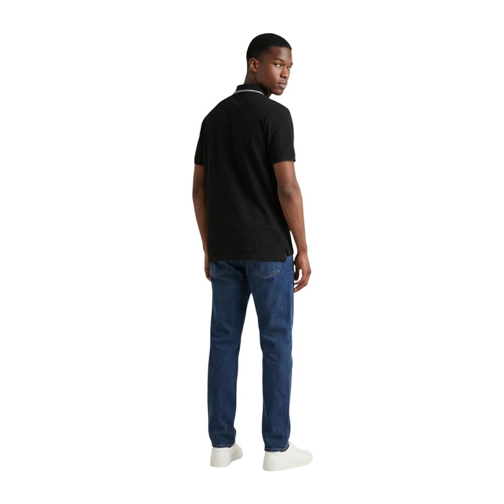 Colmar Originals Black Cotton Polo Shirt - ClickThatClicks 