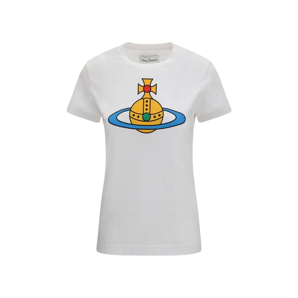 Vivienne Westwood White Cotton T-Shirt - ClickThatClicks 