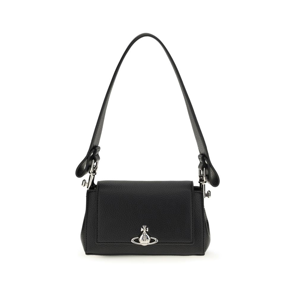 Vivienne Westwood Black Polyurethane Shoulder Bag - ClickThatClicks 