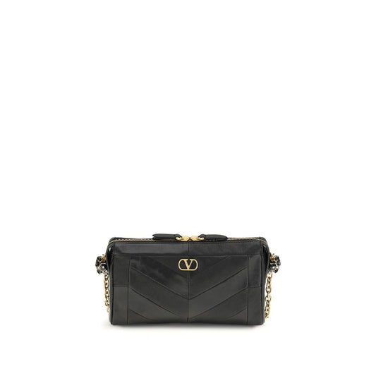 Valentino Garavani Black Lamb Ovis Aries Aries Shoulder Bag - ClickThatClicks 