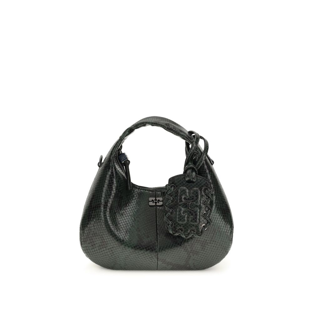 Ganni Black Recycled Polyester Shoulder Bag - ClickThatClicks 