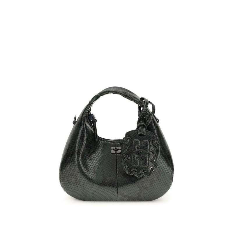 Ganni Black Recycled Polyester Shoulder Bag - ClickThatClicks 