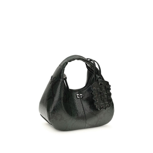 Ganni Black Recycled Polyester Shoulder Bag - ClickThatClicks 