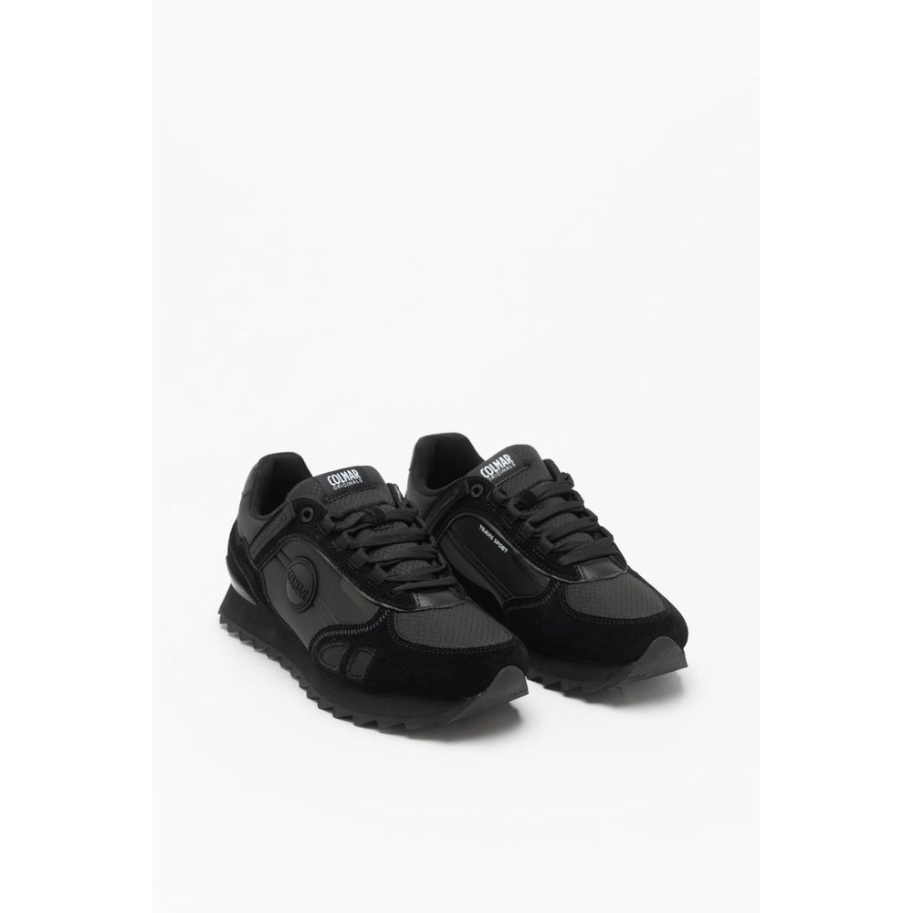 Colmar Black Leather Athletic Sneakers - ClickThatClicks 