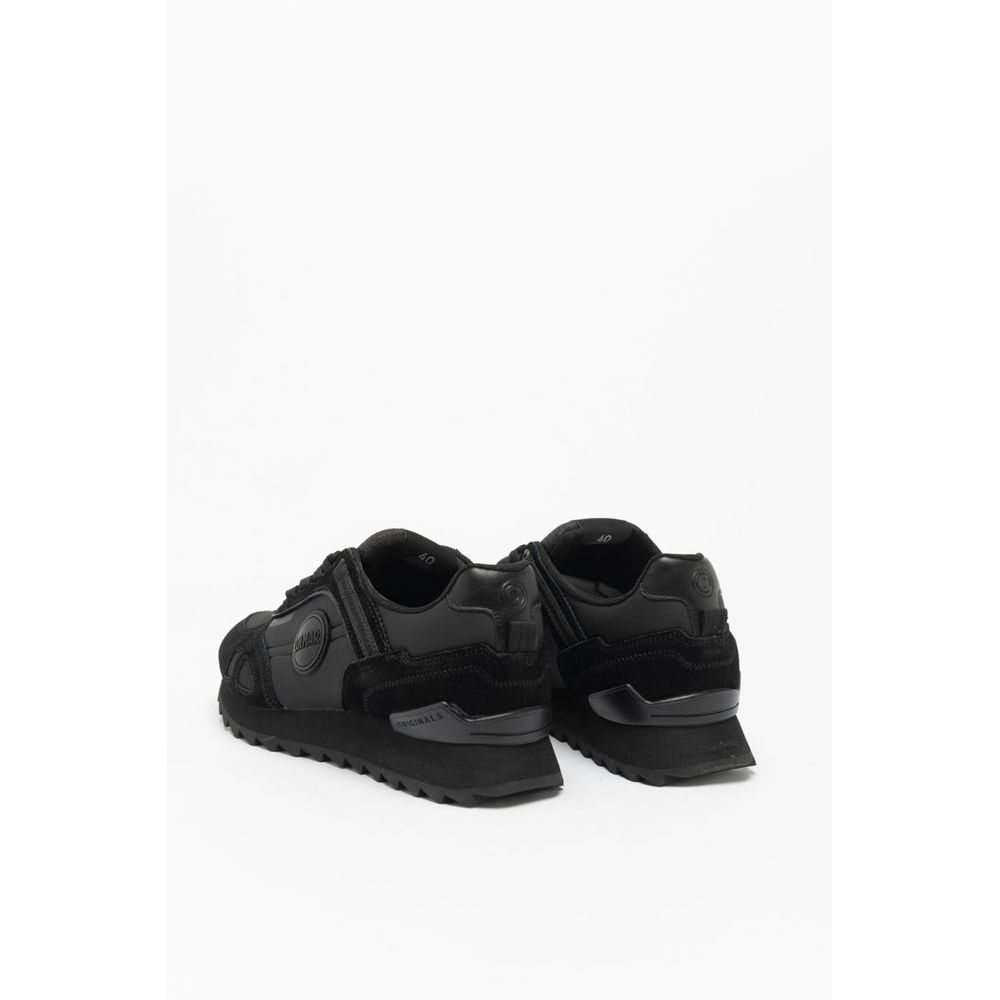Colmar Black Leather Athletic Sneakers - ClickThatClicks 