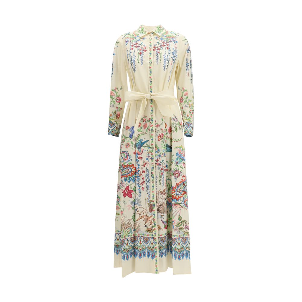Etro White Cotton Casual Dress - ClickThatClicks 