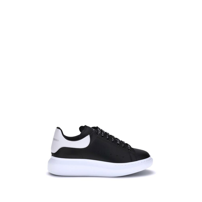 Alexander McQueen Black Calf Leather Bos Taurus Platform Sneakers - ClickThatClicks 