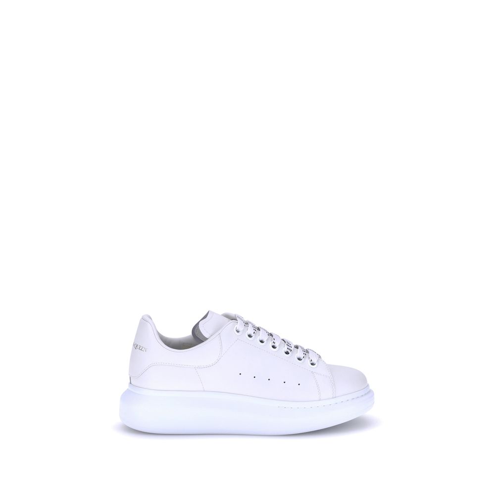 Alexander McQueen White Calf Leather Bos Taurus Platform Sneakers - ClickThatClicks 