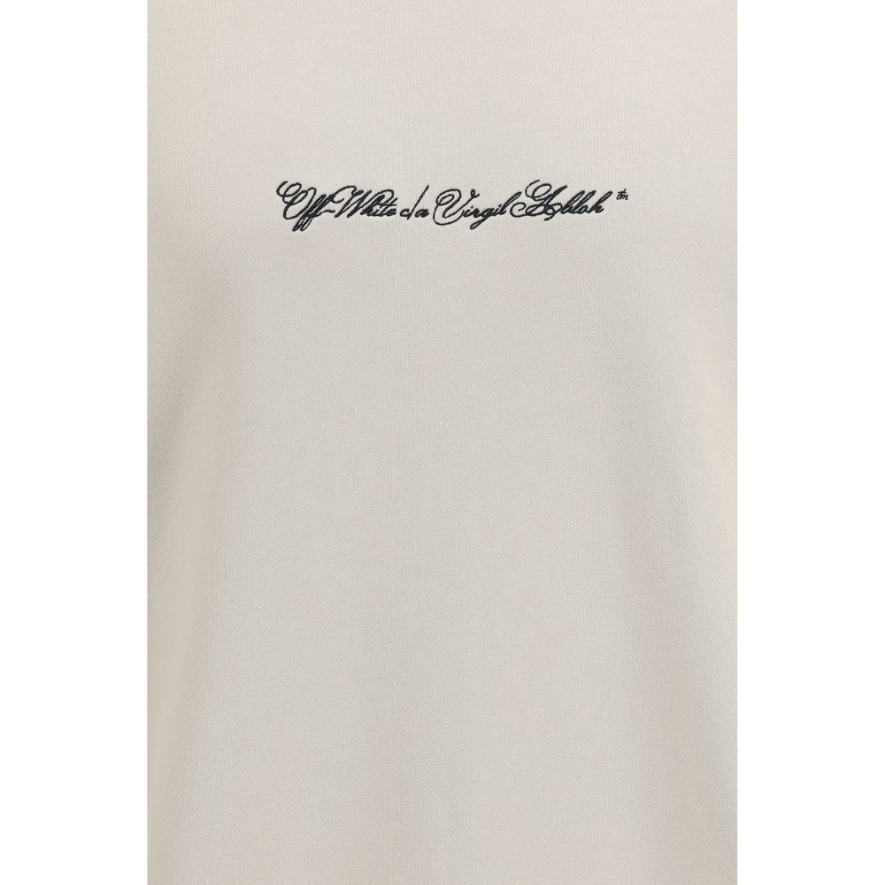Off-White Beige Cotton Sweatshirt - ClickThatClicks 