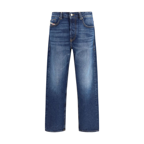 Diesel Blue Cotton Tapered Jeans - ClickThatClicks 