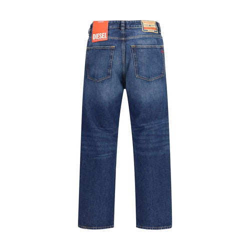 Diesel Blue Cotton Tapered Jeans - ClickThatClicks 