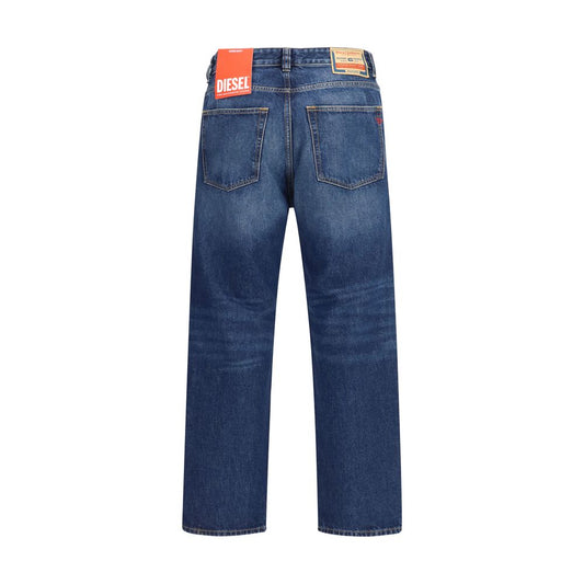 Diesel Blue Cotton Tapered Jeans - ClickThatClicks 