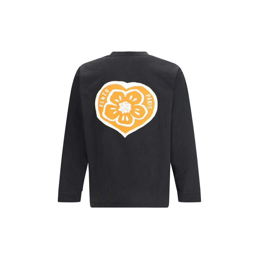 Kenzo Black Cotton Long Sleeve T-Shirt - ClickThatClicks 