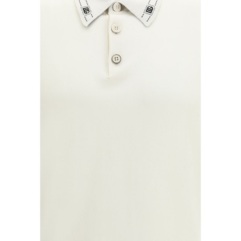 Dolce & Gabbana Beige Silk Polo Shirt - ClickThatClicks 