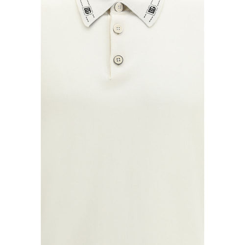 Dolce & Gabbana Beige Silk Polo Shirt - ClickThatClicks 