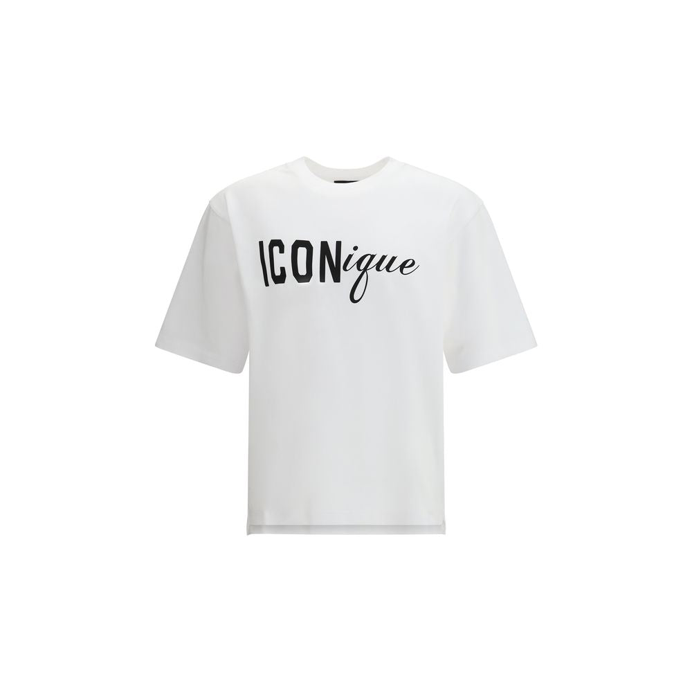 Dsquared² White Cotton T-Shirt - ClickThatClicks 